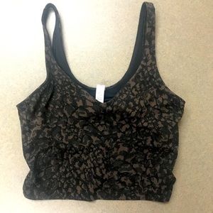 🤎🖤Lululemon Align tank, size 6, Wild Thing Camo Brown Earth Multi. Like new.